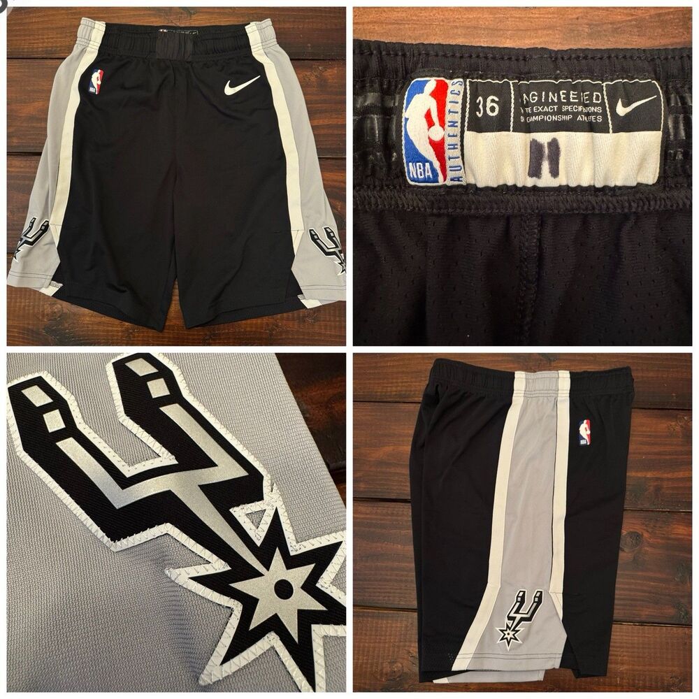 Nike San Antonio Spurs Team Issue Joshua Primo Game Worn Shorts